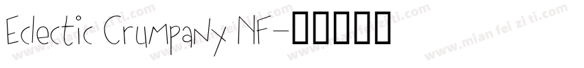 Eclectic Crumpany NF字体转换
